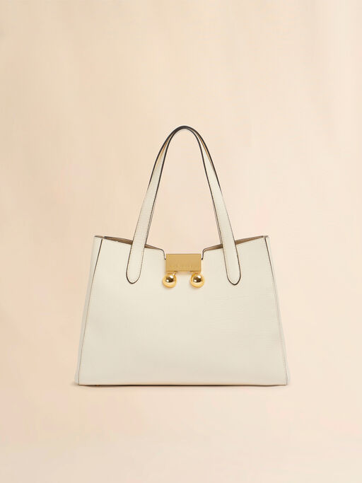 Cream leather Trunkaroo Tote handBag - Handbags