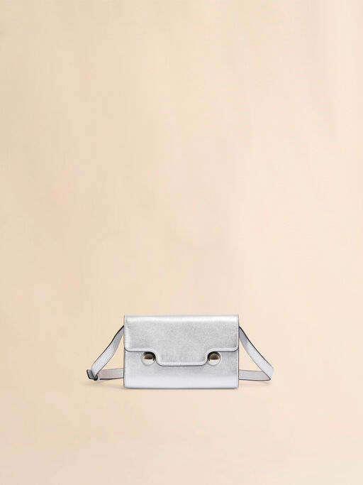 Silver leather Trunkaroo clutch - Pochettes