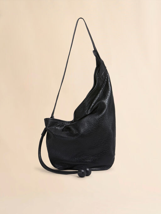 Small black nappa Hobo bag - Shoulder Bags