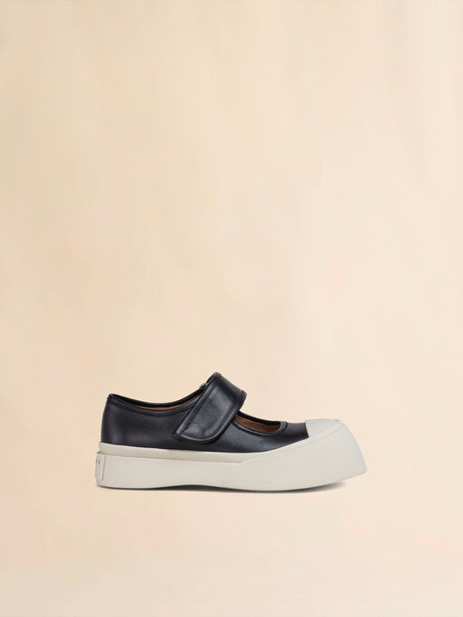 Black nappa leather Mary Jane sneaker - Sneakers
