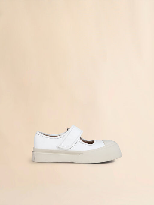 White nappa leather Mary Jane sneaker - Sneakers