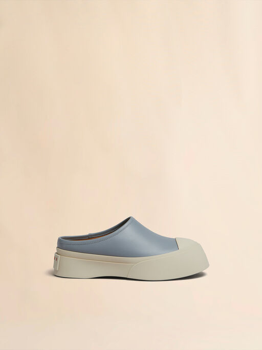 Grey leather Pablo sabot - Sneakers